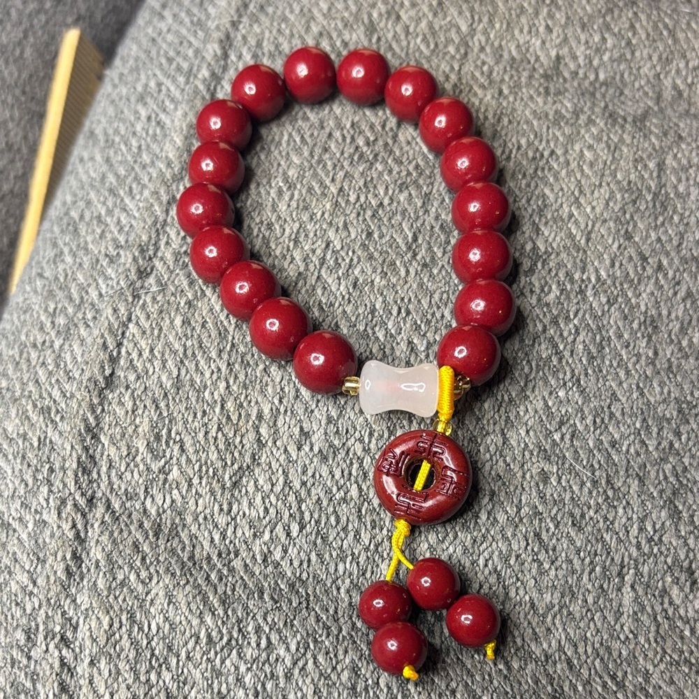 Cinnabar Beaded Bracelet - Picture 6 of 7